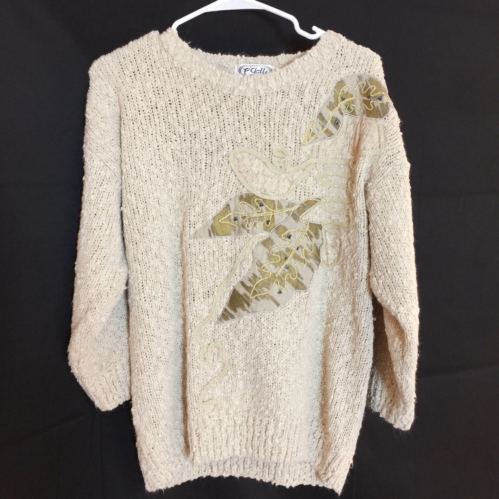 Vintage embroidered sweater by P'galli. - Picture 4 of 6